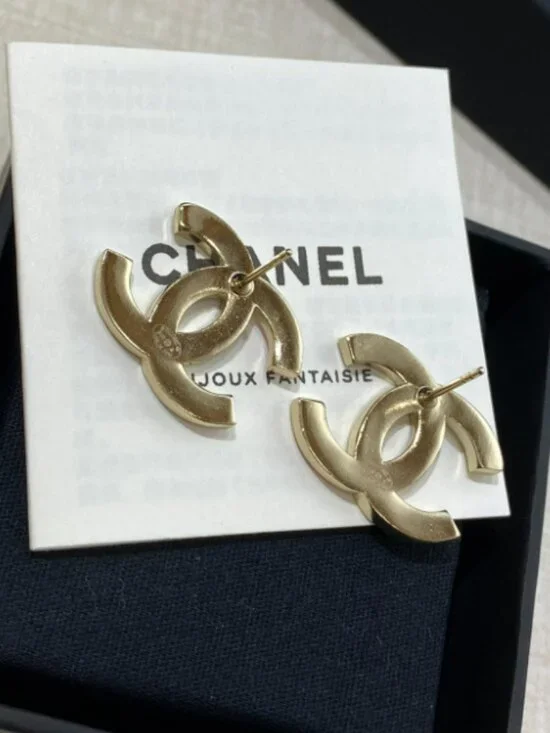Chanel Double C Stud Earrings - Picture 4 of 4